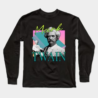 Mark Twain Retro 80's Neon Long Sleeve T-Shirt